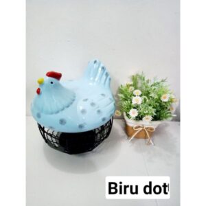 SANGKAR TELUR - BIRU DOT