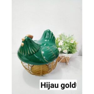 SANGKAR TELUR - HIJAU GOLD