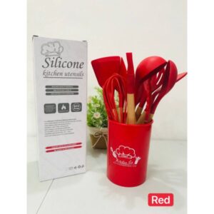 SILICONE KITCHEN SET - RED