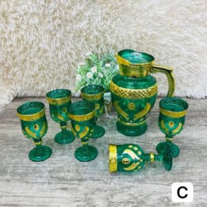 ROMANTIC GLASSWARE - HIJAU (C)