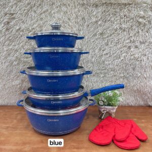 12PCS DESSINI COOKWARE SET - BLUE