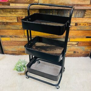 TROLI BESI 3 TINGKAT - HITAM