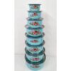 INDIAN POT 8PCS (NO HANDLE) - BLUE