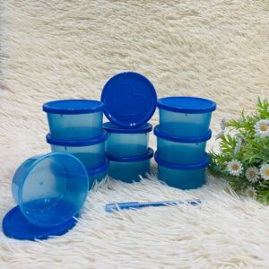 10PCS SMALL CONTAINER (ROUND) - BLUE
