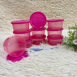 10PCS SMALL CONTAINER (ROUND) - PINK
