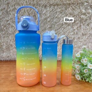 3 IN 1 WATER BOTTLE - BLUE