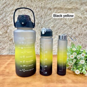 3 IN 1 WATER BOTTLE - BLACK YELLOW