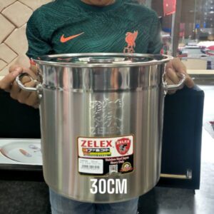 ZELEX S/STEEL STOCK POT - 30CM