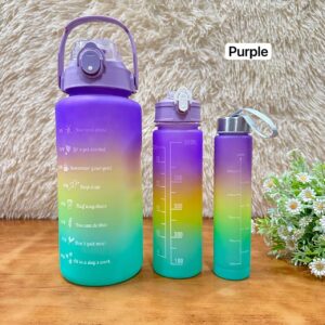 3 IN 1 WATER BOTTLE - PURPLE
