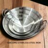 GIACOMO STAINLESS STEEL WOK - 40CM