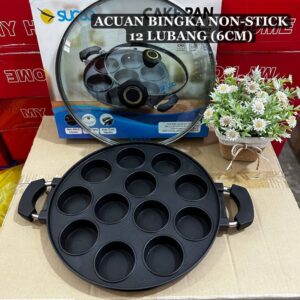 ACUAN BINGKA NON-STICK 12 LUBANG