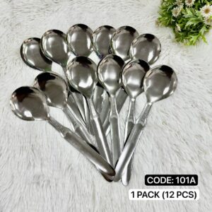 12PCS SENDUK LAUK BESI S.STEEL 101A