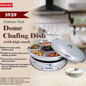 3929 ZIRAFAH DOME (S.STEEL INSERT) CHAFING DISH