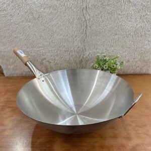 CAPTAIN STAINLESS STEEL WOK 43CM