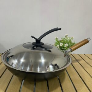 NEW 34CM WOK (SEMI-GLASS LID)