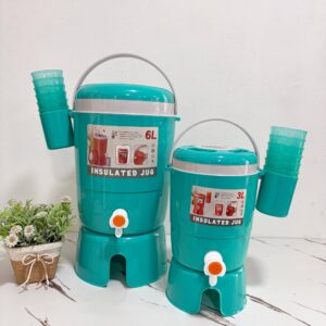 2 PCS INSULATED JUG WITH CUPS - TOSCA